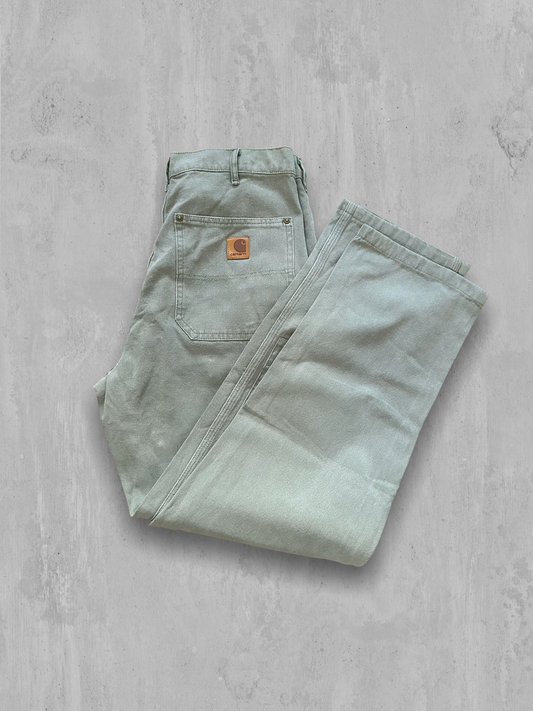 Green Carhartt Carpenter Pants 30x30